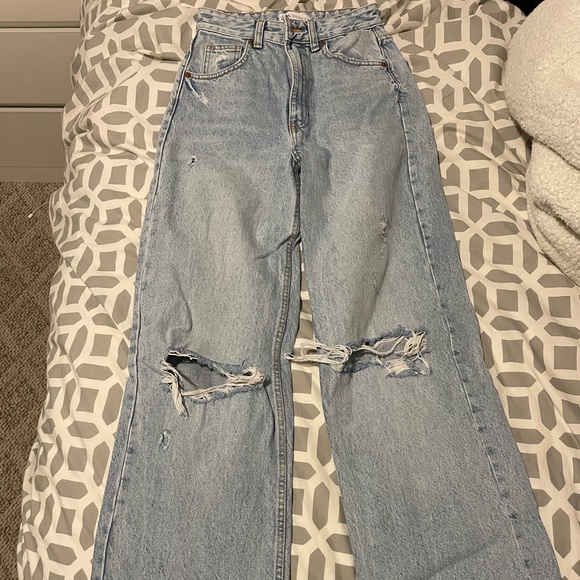 Zara high rise wide leg jeans - Picture 3 of 4